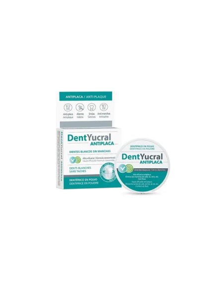 Dentyucral Dentífrico En Polvo Antiplaca 50 Gr