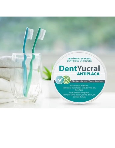 Dentyucral Dentífrico En Polvo Antiplaca 50 Gr