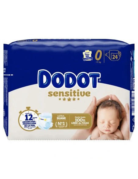 Dodot Sensitive Pañal  Recién Nacido Talla 0 - 24 unidades