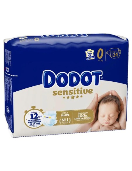 Dodot Sensitive Pañal  Recién Nacido Talla 0 - 24 unidades