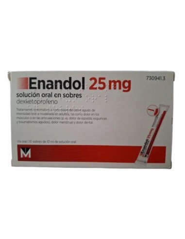 Enandol 25 mg 10 Sobres Solución Oral 10 ml