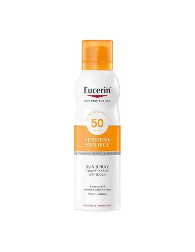 Eucerin Solar Spray Transparente Dry Touch SPF50+, 200 ml