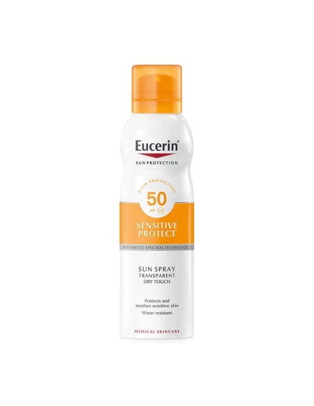 Eucerin Solar Spray Transparente Dry Touch SPF50+, 200 ml
