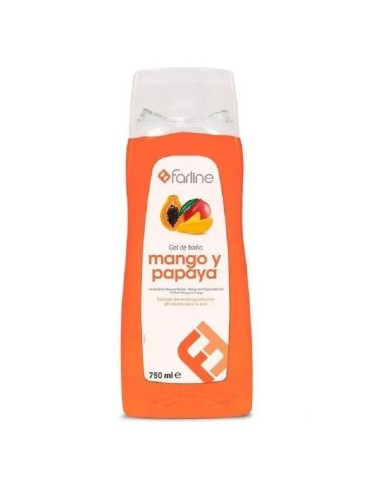 Farline Gel De Baño De Mango Y Papaya, 750 ml