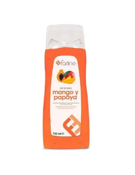 Farline Gel De Baño De Mango Y Papaya, 750 ml Farline Gel De Baño De Mango Y Papaya, 750 ml