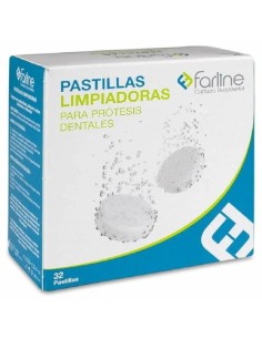 Farline Pastillas Limpadoras Para Prótesis Dentales, 32 unidades 2