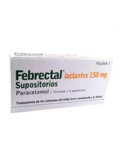 Febrectal Lactantes 150 mg Paracetamol 6 Supositorios 2
