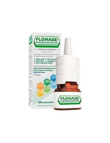 Flonase 50 mcg/Pulsación Nebulizador Nasal 60 Dosis Flonase 50 mcg/Pulsación Nebulizador Nasal 60 Dosis