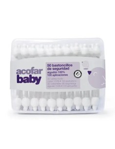 Acofar Baby Bastoncillos Oidos Seguridad 50 unidades 2
