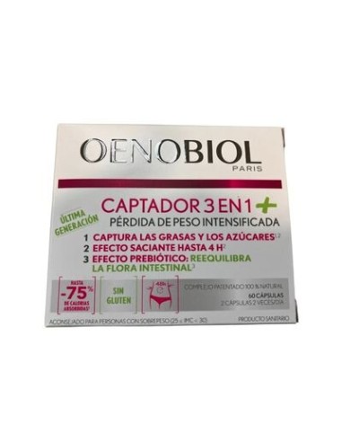 OENOBIOL CAPTADOR 3 EN 1 PLUS 60 CAPS