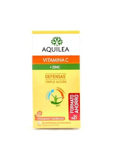 AQUILEA VITAMINA C+ZINC 28 COMPR EFERVES