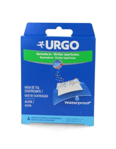 URGO QUEMADURAS WATERPROOF 10X7 CM 4APOS