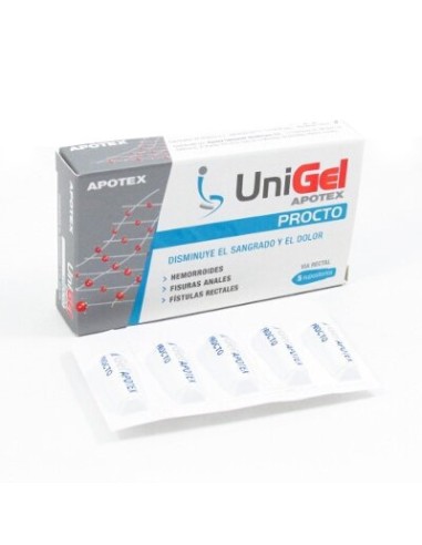 UNIGEL PROCTO 5 SUPOSITORIOS