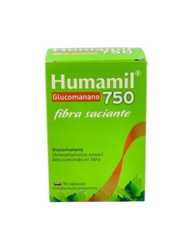 HUMAMIL GLUCOMANANO 750 MG 90 CAPSULAS