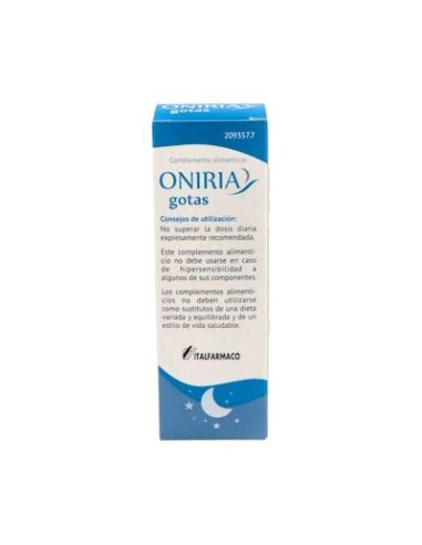 ONIRIA GOTAS 25 MG PIPETA