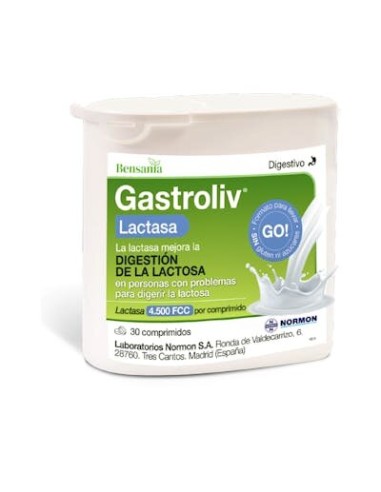BENSANIA GASTROLIV LACTASA 4500 30 COMP