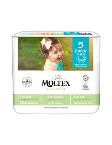 MOLTEX PURE NATURE PAÑAL T5 44 UDS