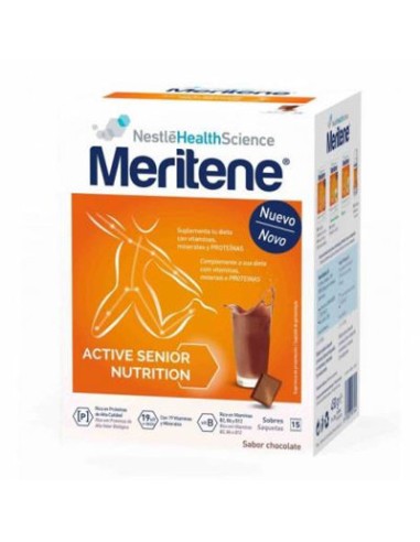 MERITENE POLVO CHOCOLATE 15 SOBRES