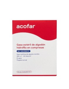ACOFAR COMPRESAS GASA ESTERIL 100UD