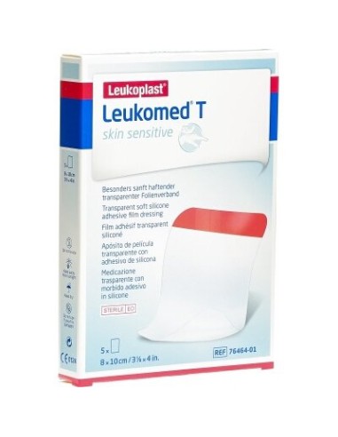 LEUKOMED T SKIN SENSIT 8X10 CM 5 UDS