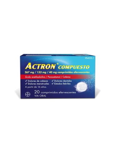 Actron Compuesto 20 Comprimidos Efervescentes
