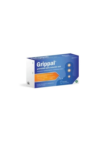 Grippal Solución Oral Sabor Naranja 10 sobres Granulados