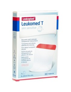 LEUKOMED T PLUS SKIN SENSIT 8X10 CM 5 UD