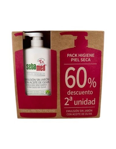 SEBAMED EMULSION OLIVA DUPLO 2 UN 60%