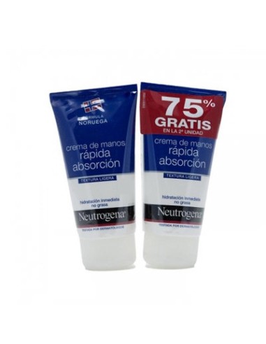 NEUTROGENA MANOS CR RAP ABSO DUPLO 2X75