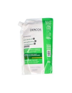 DERCOS REFILL ANTICASPA CABEL SECO 400ML
