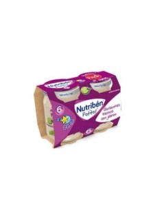 NUTRIBEN CENA GUISANTES CON JAMON 2X190G