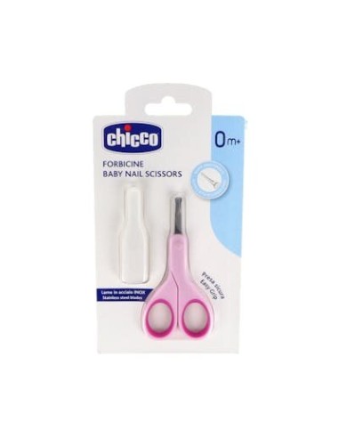 TIJERA CHICCO SEGURIDAD ROSA