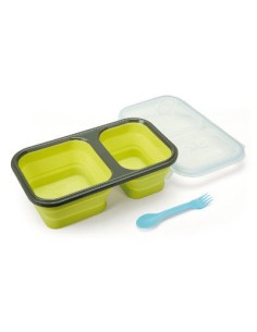 PORTA ALIMENTOS PLEGABLE SILICONA DOBLE