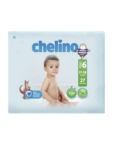 PAÑAL CHELINO INFANTIL T6 17-28KG 27 UN
