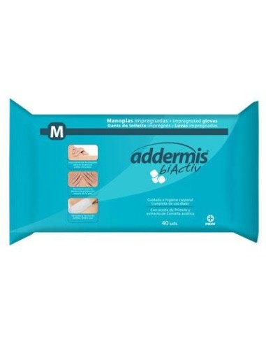 ADDERMIS BIACTIV MANOPLA JABONOSA 40UD