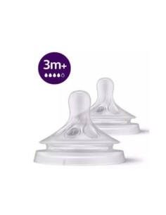 AVENT 2 TETINAS NAT T4-FLUJO RAPIDO +3M