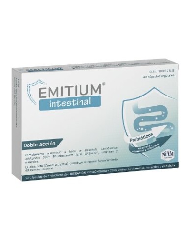 EMITIUM INTESTINAL 20+20 CAPS VEGETALES