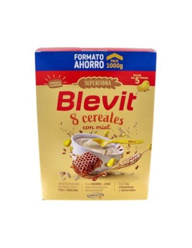 BLEVIT SUPER FIBRA 8 CEREALES MIEL 1000G