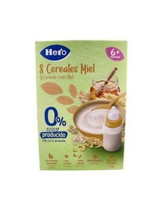 HERO PAPILLA 8 CEREALES MIEL 340 GRS