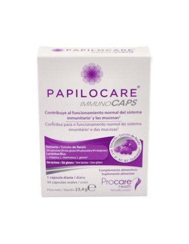 PAPILOCARE INMUNICAPS 30 CAPSULAS