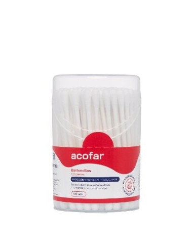 ACOFAR BASTONCILLOS ALGODON BOTE 100 U