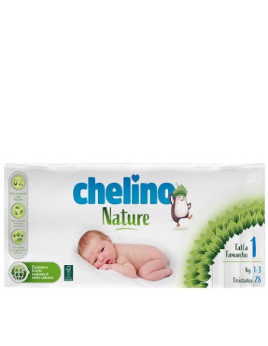 PAÑAL INFAN CHELINO NATURE T1 1-3 KG 28U