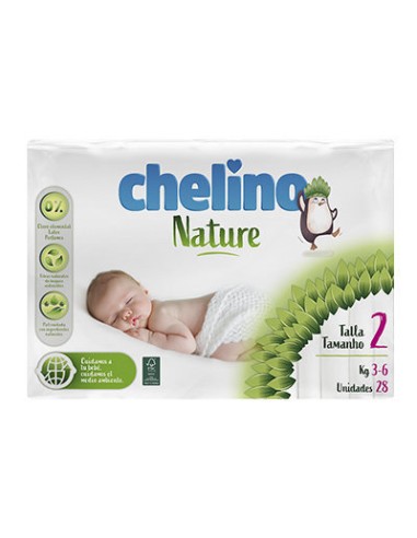 PAÑAL INFAN CHELINO NATURE T2 3-6 KG 28U
