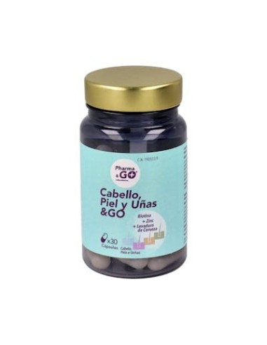 CABELLO PIEL Y UÑAS & GO 30 CAPS