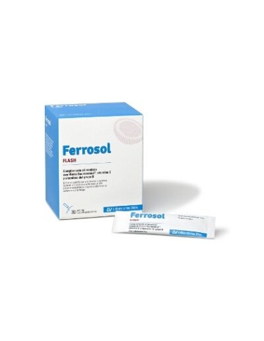 FERROSOL FLASH 30 SOBRES BUCODISPERSABLE