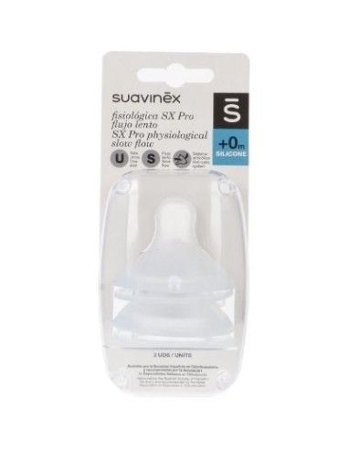 TETINA SUAVINEX FISIOL FLUJO S SILI 2U