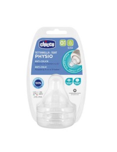 TETINA PHYSIO 0M+ FLUJO LENTO SIL 2UD