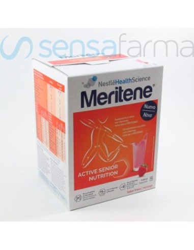 MERITENE POLVO FRESA 15 SOBRES