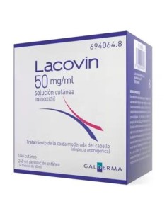 Lacovin 50 mg/ ml Minoxidil Solución Cutánea 4 Frascos x 60 ml 2