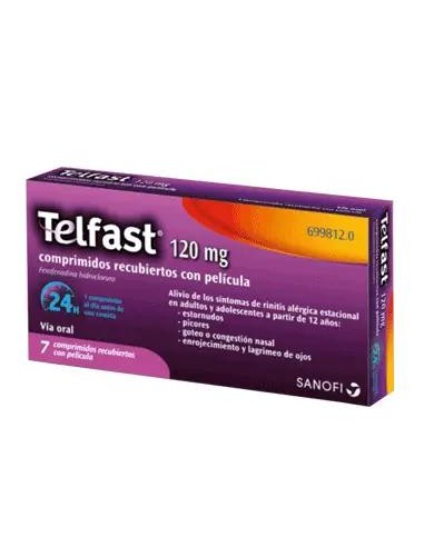 Telfast 120 mg, 7 comprimidos